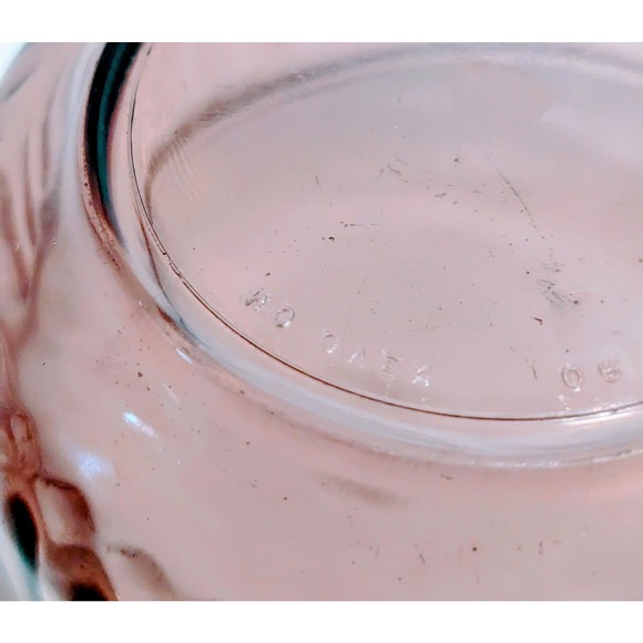 Vintage Mexico Cranberry Amethyst Glass Bowl Cups Blush Purple - Picture 5 of 6